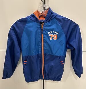 iXtreme Boys Size 6 New York 79 Blue Orange Hooded Windbreaker Jacket Basketball